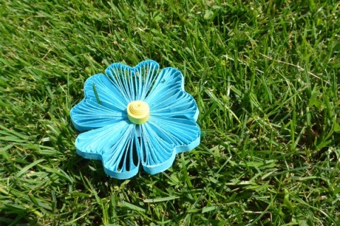 Květina Anežka dekorace květina quilling 