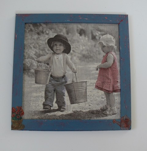 Obrázek - děti 2 obrázek dekupáž 