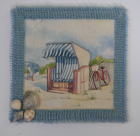 obrázek - pláž obrázek dekupáž 