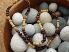 Náhrdelník s modrým achátem OCEANIA