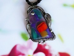 Náhrdelník s modrým achátem OCEANIA