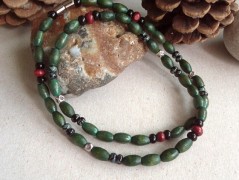 Náhrdelník s modrým achátem OCEANIA