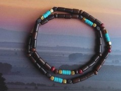 Náhrdelník s modrým achátem OCEANIA