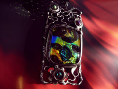 Náhrdelník s modrým achátem OCEANIA