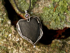 Náhrdelník s modrým achátem OCEANIA