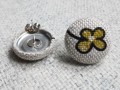 Čtyřlístky - buttonkové náušnice