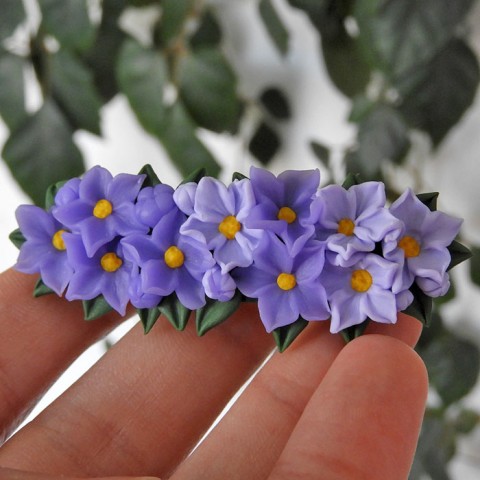 Spona do vlasů ... Květinky doplněk vlasy letní květ čelenka léto mák kvěina 