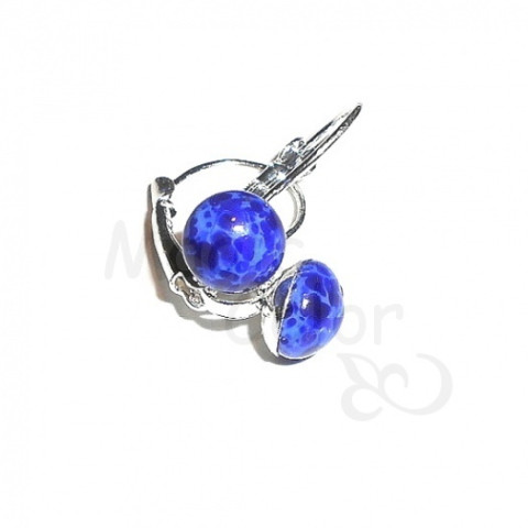 Náušnice, Blue Vinutes Silver 