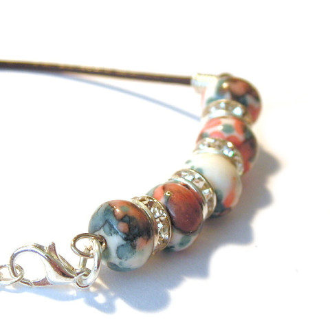 Náramek Boho Jaspis Red 