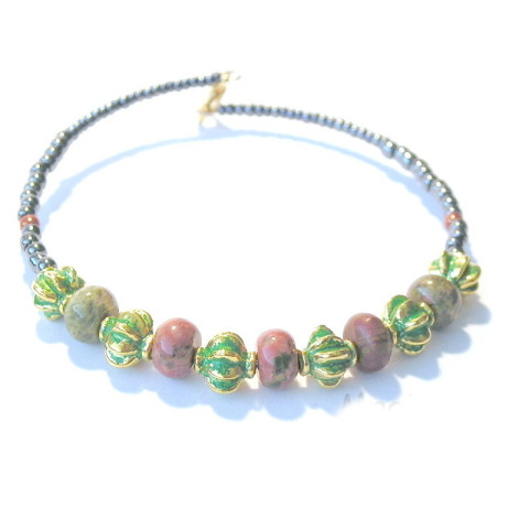 Náramek Unakit Antik 