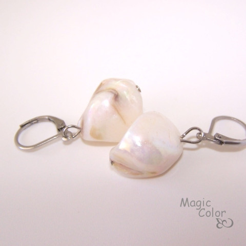 Nerez, Náušnice, Perleť 