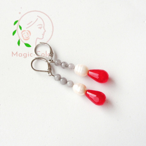 Nerez, Náušnice, Dragons s perlou 