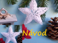 NÁVOD-Háčkovaná 3Dhvězda 2velikosti