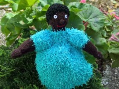 háčkovaná špička na vánoční stromek