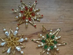 háčkovaná špička na vánoční stromek