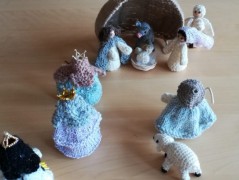 háčkovaná špička na vánoční stromek