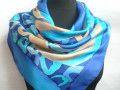 Hedvábný šátek Smart Blue.