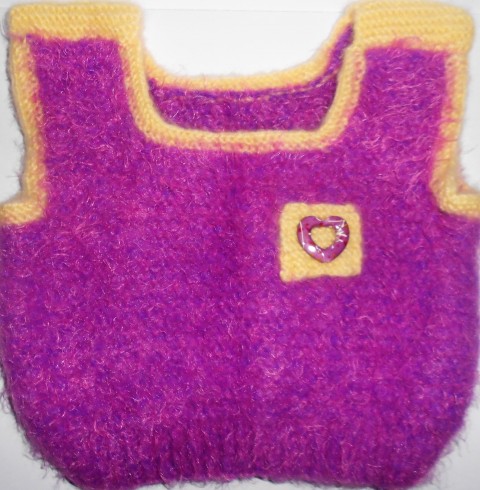 Hebká mohérová vesta vesta vestička mohér fialová hed 