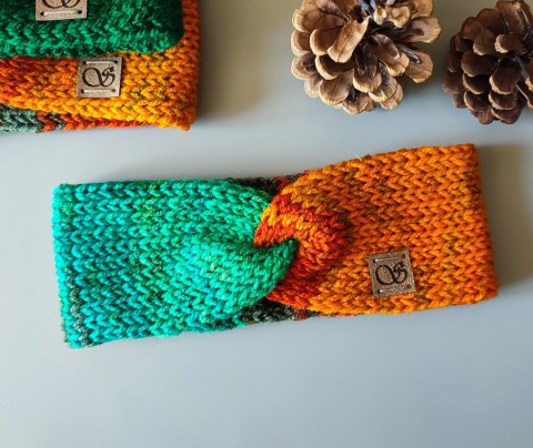 Pletená čelenka č.39 zima podzim pletené čelenka pletená čelenky na zimu na podzim 