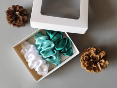 Scrunchie gumičky S na kartě - X.