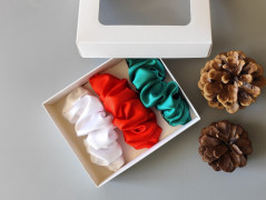 Scrunchie gumičky S na kartě - X.