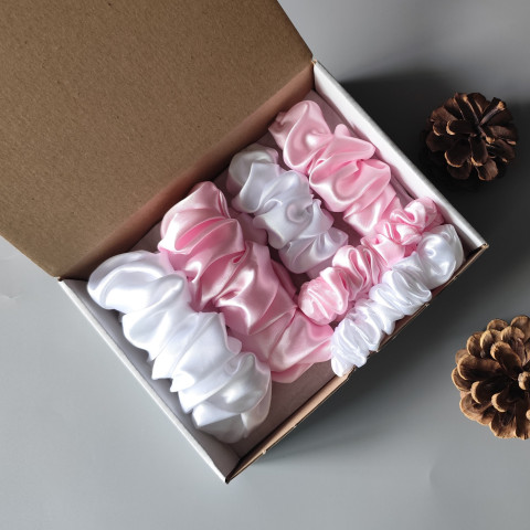 Scrunchie - dárková sada I. spona sponka sponky do vlasů spony scrunchies scrunchie 