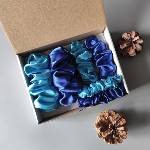 Scrunchie - dárková sada V. spona sponka sponky do vlasů spony scrunchies scrunchie 