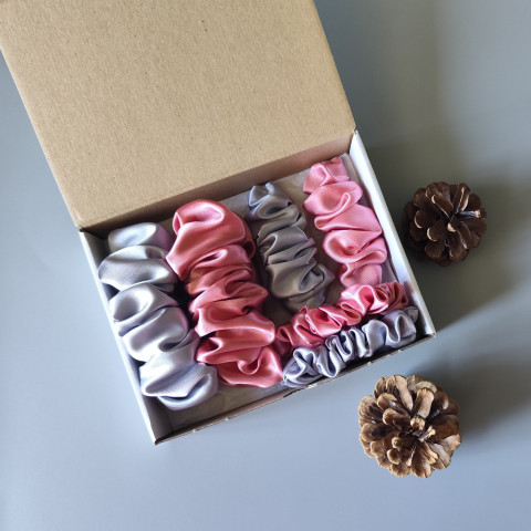 Scrunchie - dárková sada XII. spona sponka sponky do vlasů spony scrunchies scrunchie 