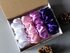 Scrunchie gumičky S na kartě - X.