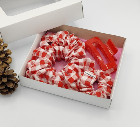 Scrunchie - dárkový box XX. spona sponka sponky do vlasů spony scrunchies scrunchie 
