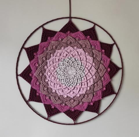 Mandala Lotosový květ - 45 cm meditace harmonie meditační lotosový květ mandaly mndala 