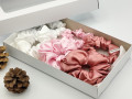Dárková sada růžová - 6 scrunchies