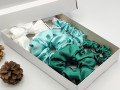 Dárková sada zelená - 6 scrunchies