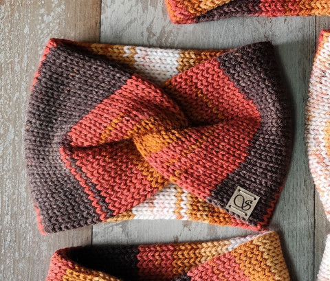 Pletená čelenka II. zima podzim pletené čelenka pletená čelenky na zimu na podzim 