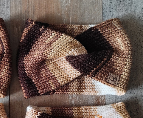 Pletená čelenka VII. zima podzim pletené čelenka pletená čelenky na zimu na podzim 