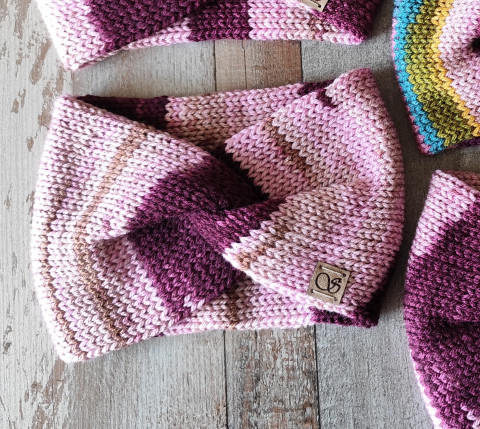 Pletená čelenka č.23 zima podzim pletené čelenka pletená čelenky na zimu na podzim 