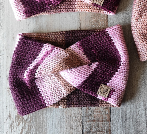 Pletená čelenka č.30 zima podzim pletené čelenka pletená čelenky na zimu na podzim 