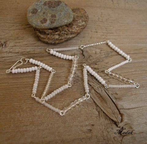 Line I. ........ náhrdelník náhrdelník bílá něžné led čirá jemný ketlované linie 