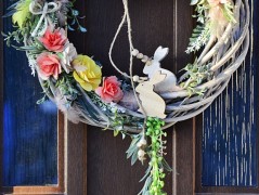 podzimní věneček s jelínkem..