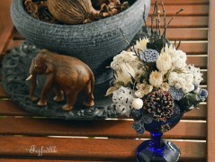 podzimní věneček s jelínkem..