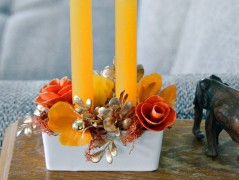 podzimní věneček s jelínkem..