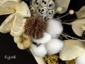 zimní věneček s exotickou sušinou..