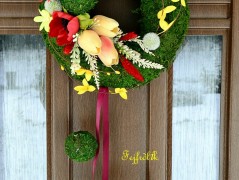 podzimní věneček s jelínkem..