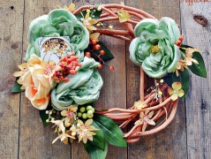 podzimní věneček s jelínkem..