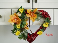 podzimní věneček s jelínkem..