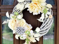 podzimní věneček s jelínkem..