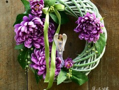 podzimní věneček s jelínkem..