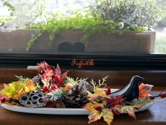 podzimní věneček s jelínkem..