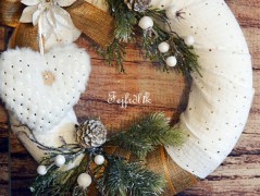 podzimní věneček s jelínkem..