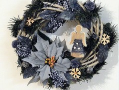 podzimní věneček s jelínkem..